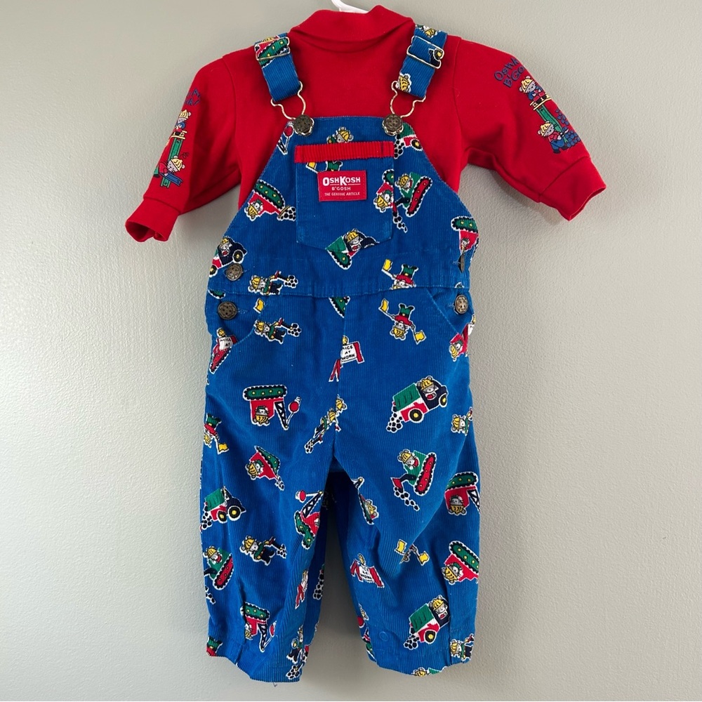 Vintage Oshkosh B’Gosh Mice at Work matching Overall Set